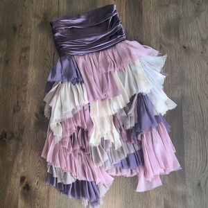 Alice & Olivia Women's Strapless Purple Dress